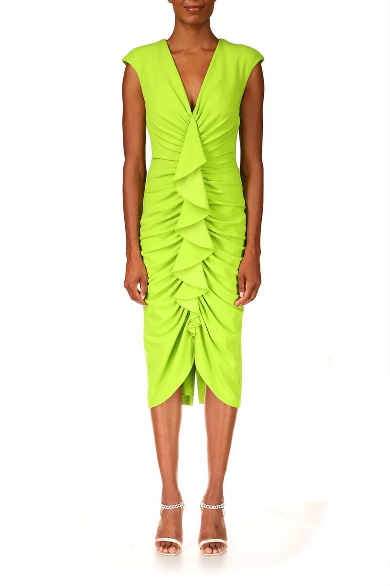 BADGLEY MISCHKA-Front Ruched Day Dress-