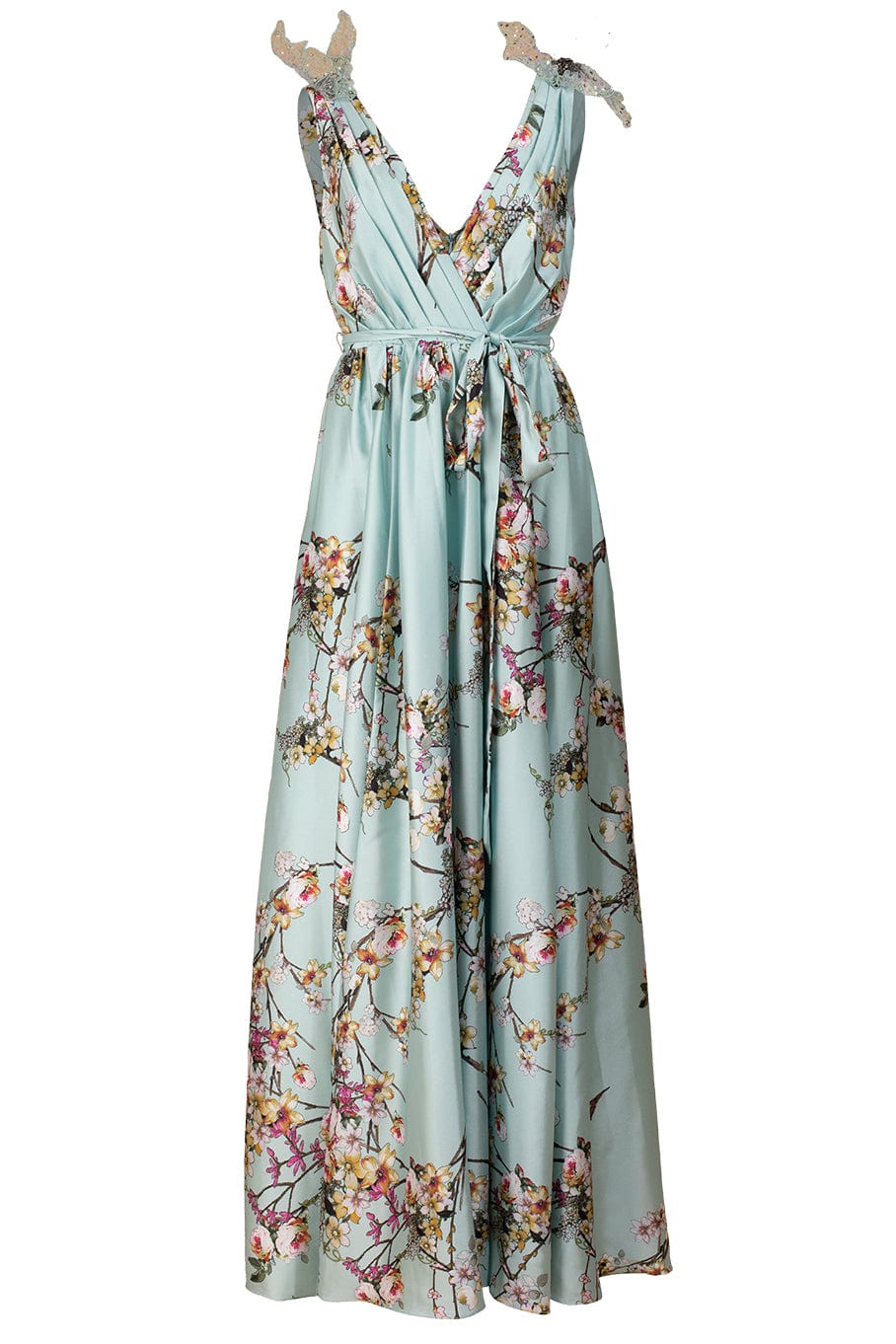 BADGLEY MISCHKA-Butterfly Shoulders Gown-