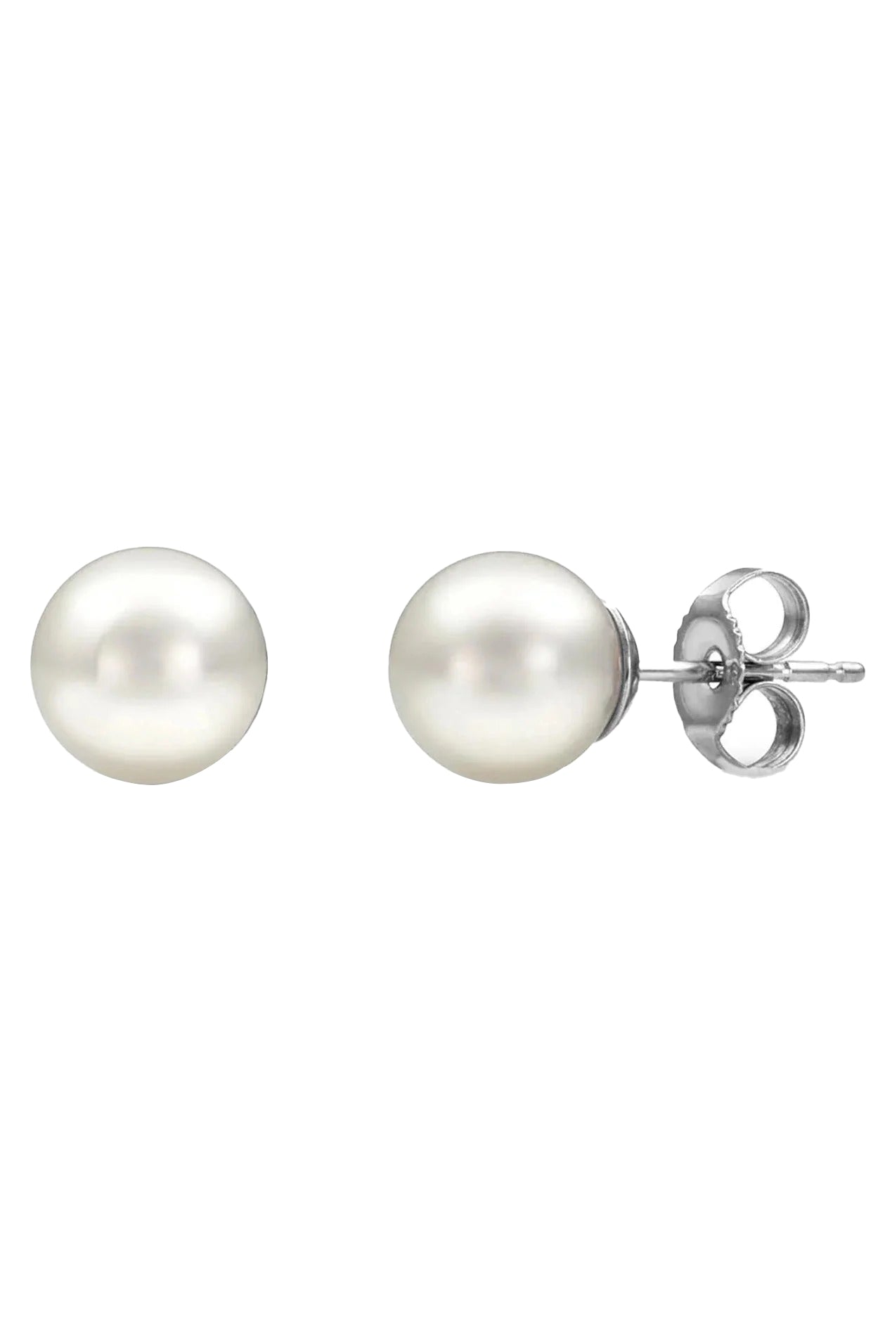 Round Akoya Pearl Studs - 5.5mm