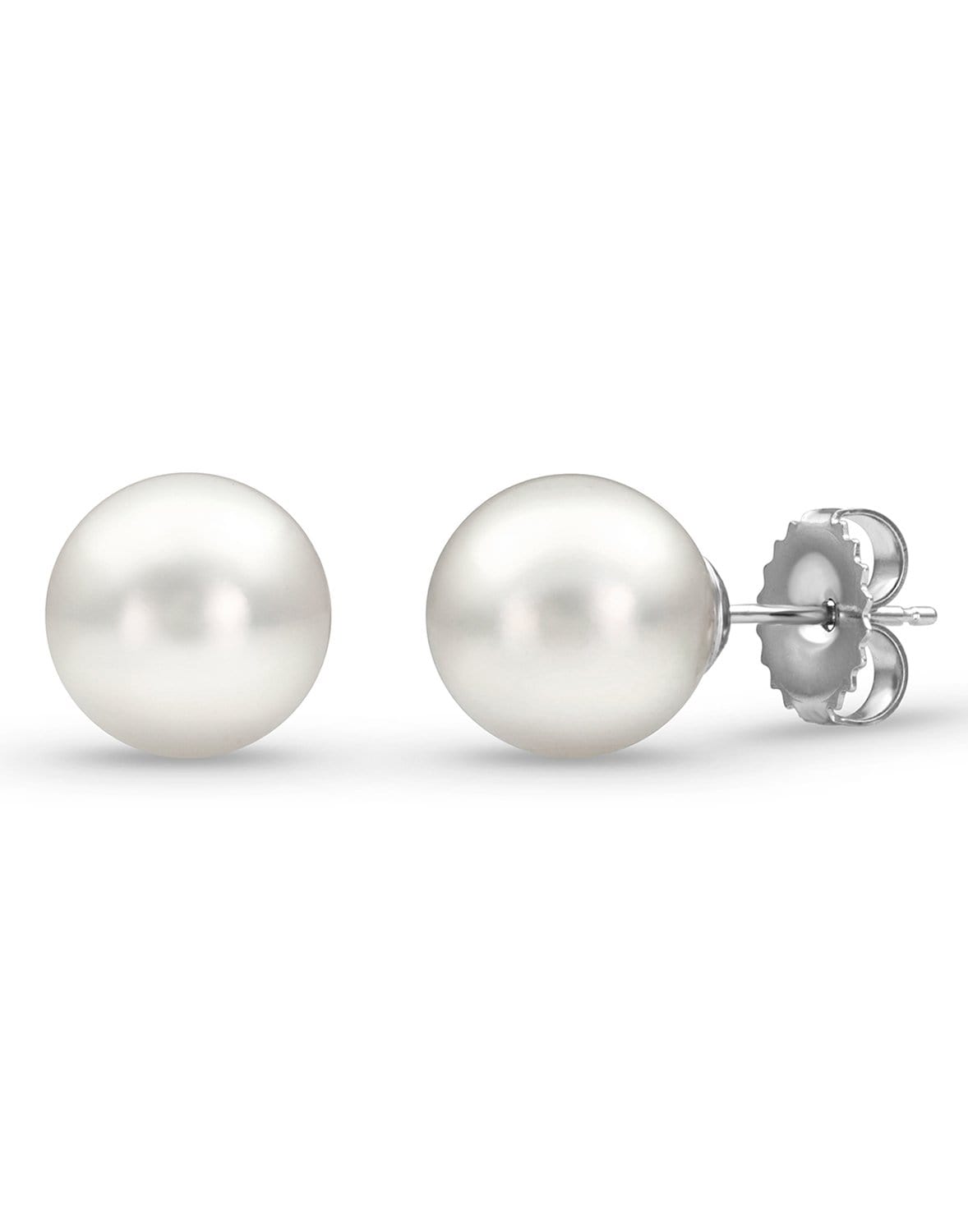 BAGGINS-South Sea Pearl Studs - 10mm-WHITE GOLD