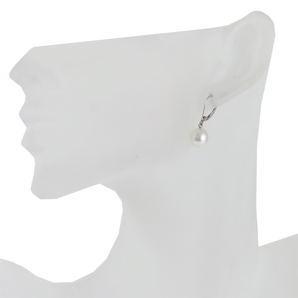 BAGGINS-White South Sea Pearl Drop Earrings-WHT GOLD