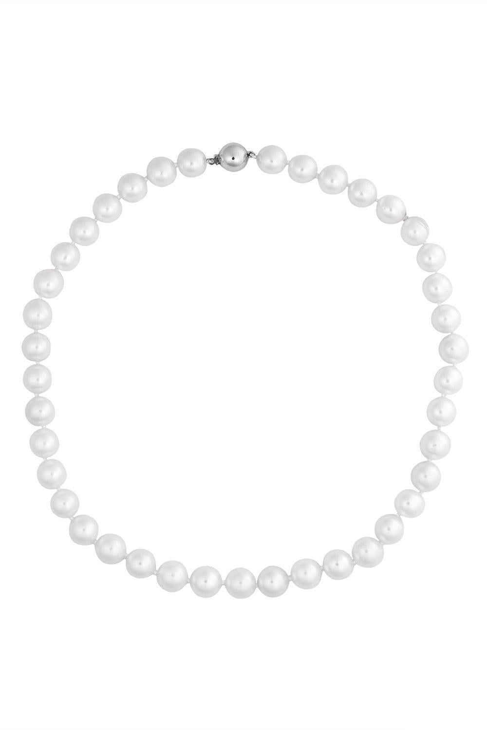 BAGGINS-Akoya Pearl Necklace-WHITE GOLD