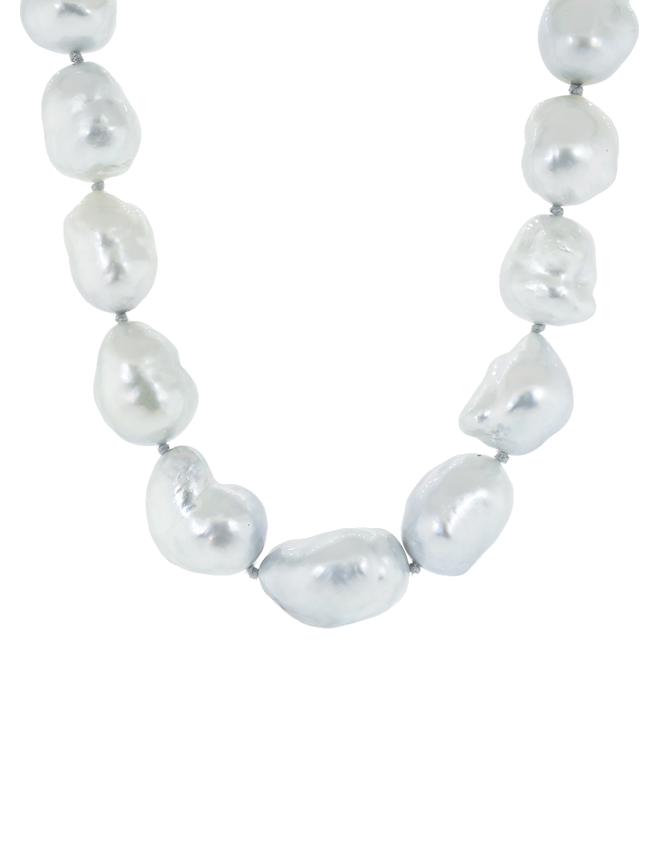 BAGGINS-Baroque South Sea Pearl Necklace-WHITE GOLD