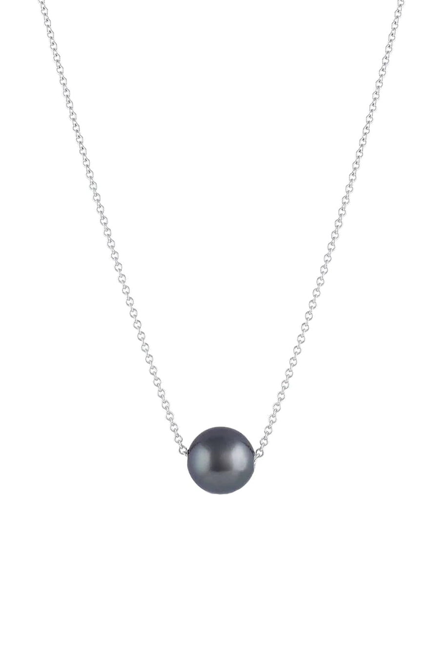 BAGGINS-Sliding Tahition Pearl Necklace-WHITE GOLD