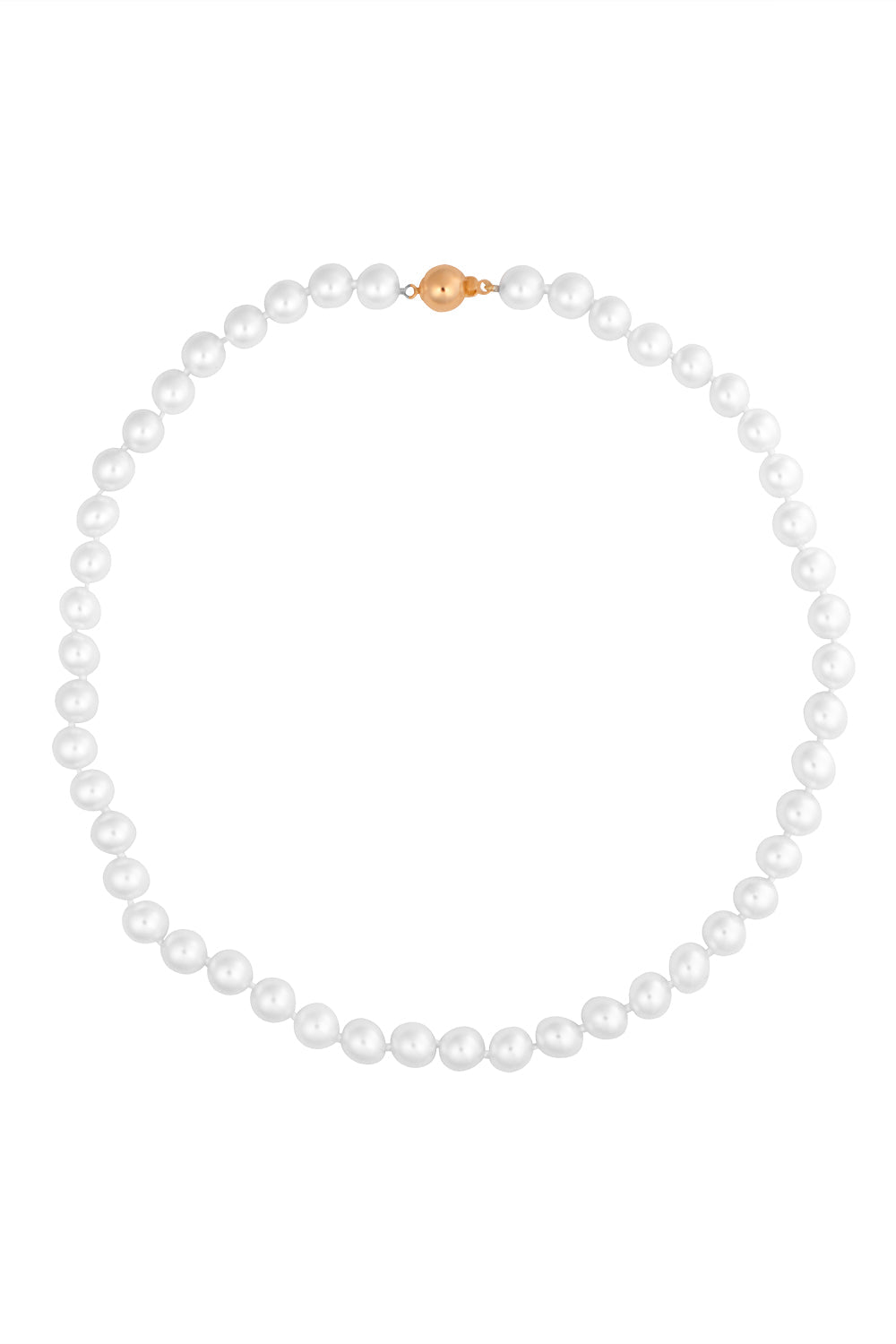 BAGGINS-Akoya Pearl Necklace-YELLOW GOLD