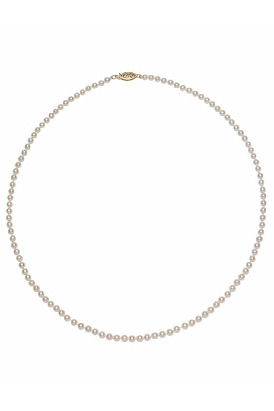 BAGGINS-Yellow Gold Akoya Pearl Necklace-YELLOW GOLD