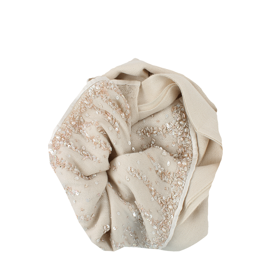 BAJRA SHAWLS-Pashmina With Pearl Sequins-ALBATROS