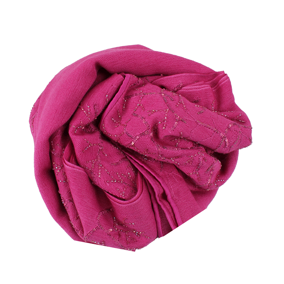 BAJRA SHAWLS-Satin Border Sequin Scarf-