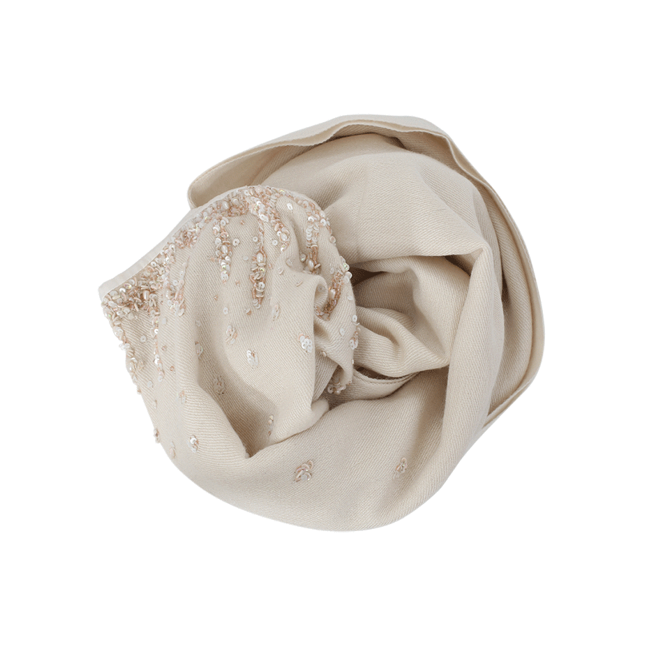 BAJRA SHAWLS-Pearl Sequined Pashmina Shawl-ALBATROS