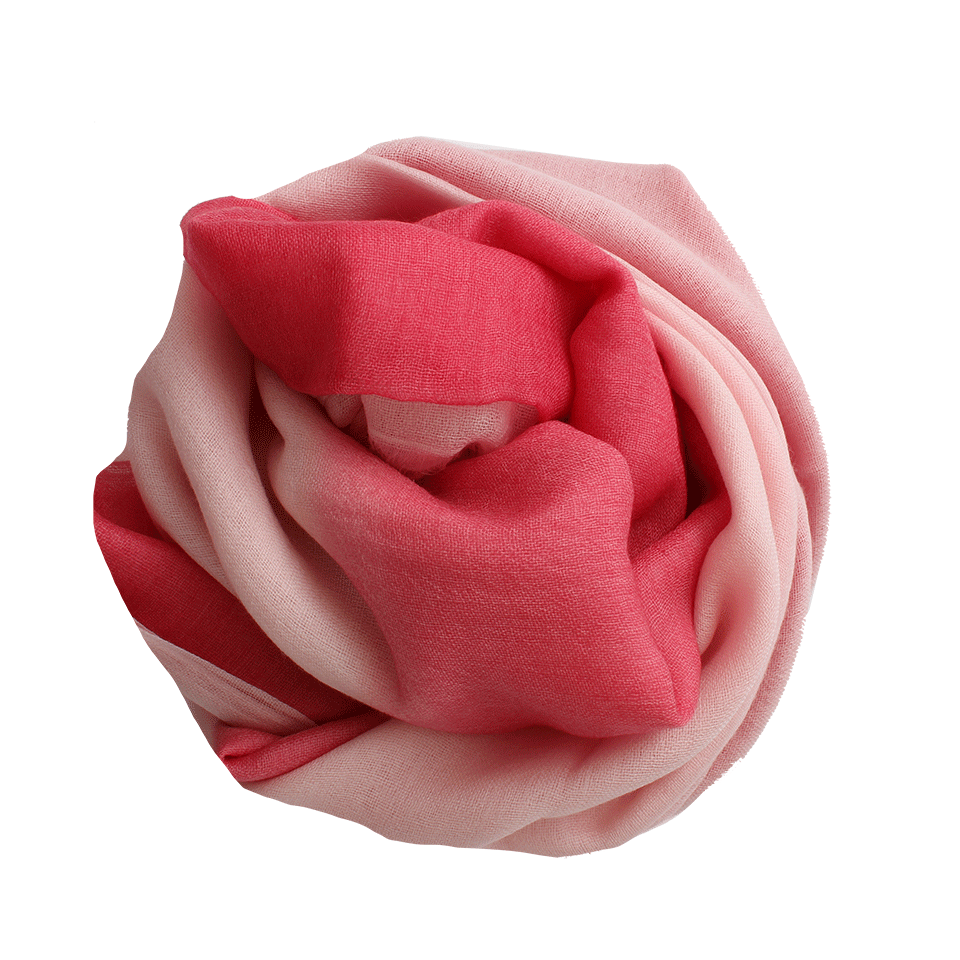 BAJRA SHAWLS-Dip Dyed Ombre Shawl-LTPNK/PN