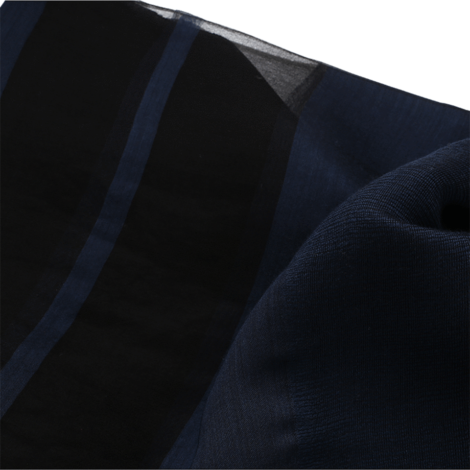 BAJRA SHAWLS-Organza Shawl-NAVY