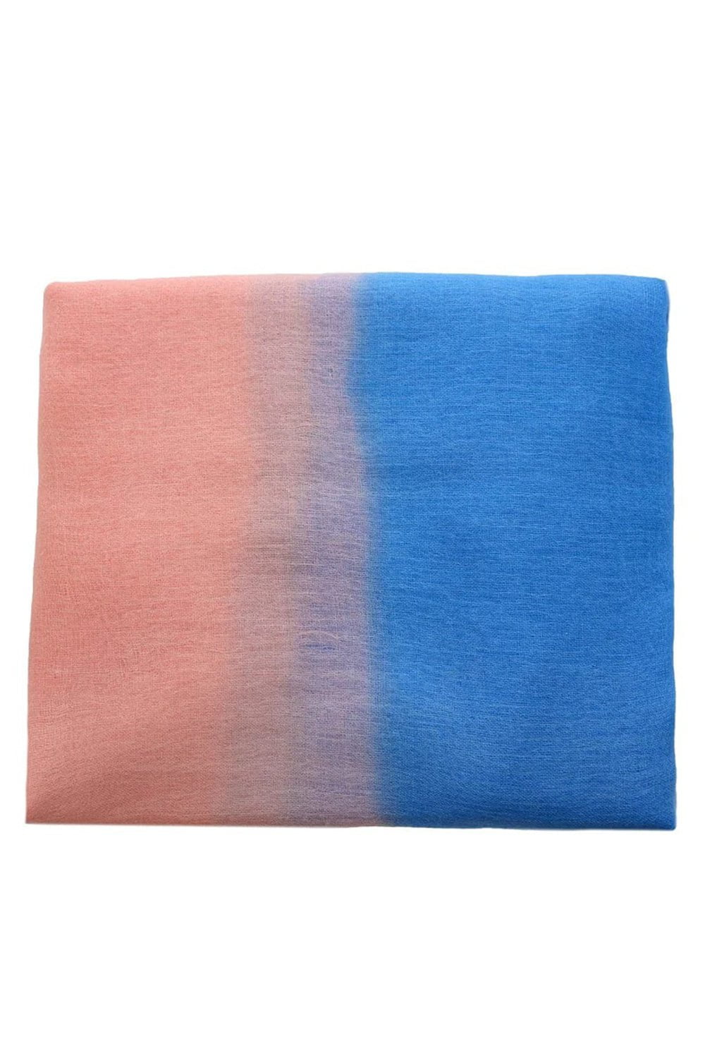 BAJRA SHAWLS-Dip Dyed Ombre Shawl-PNK/BLU