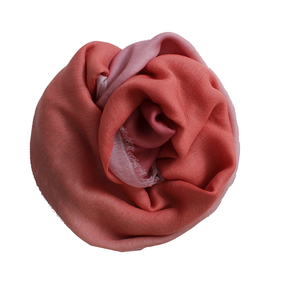 BAJRA SHAWLS-Ombre Shawl-ROSE/PCH