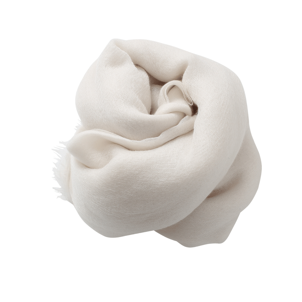BAJRA SHAWLS-Cashmere Shawl-WHITE