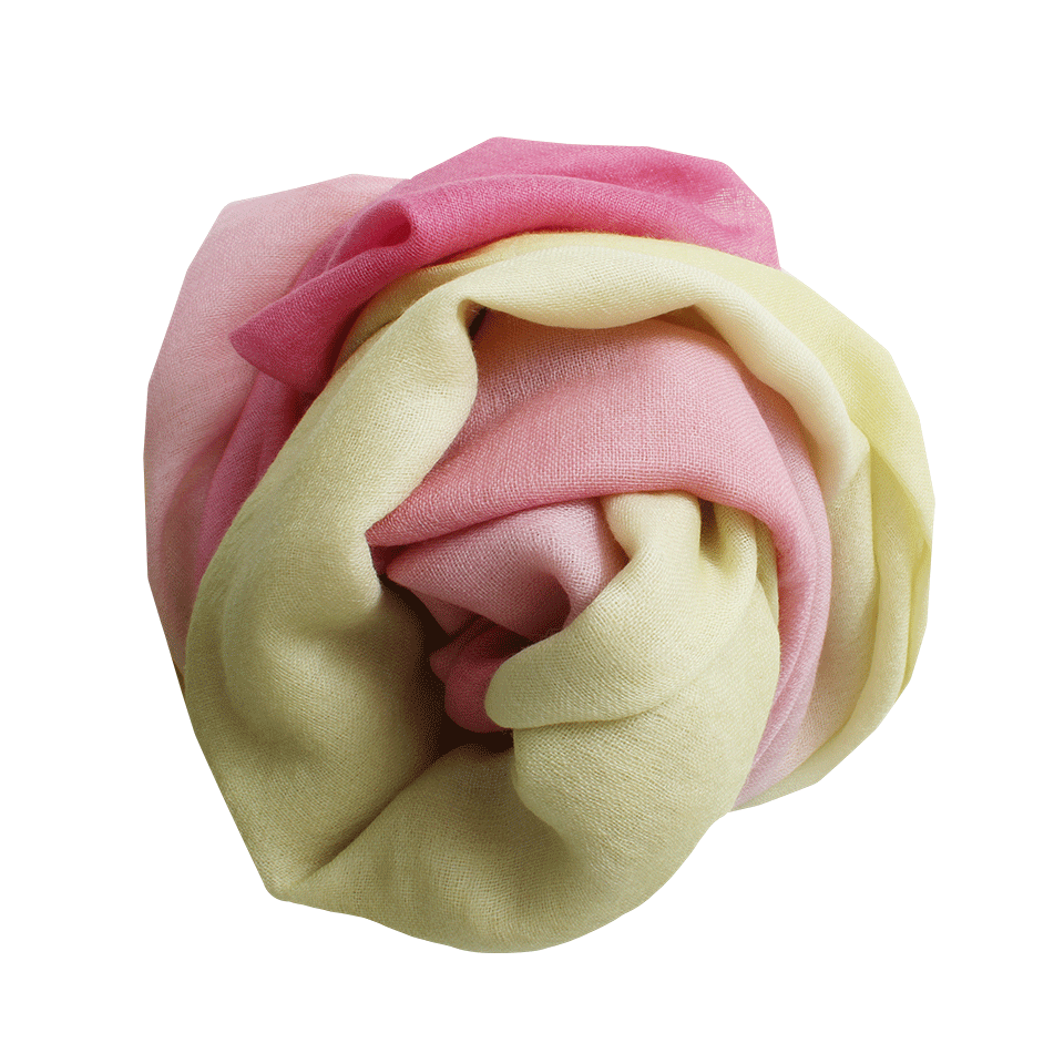 BAJRA SHAWLS-Ombre Shawl-YLLW/PNK