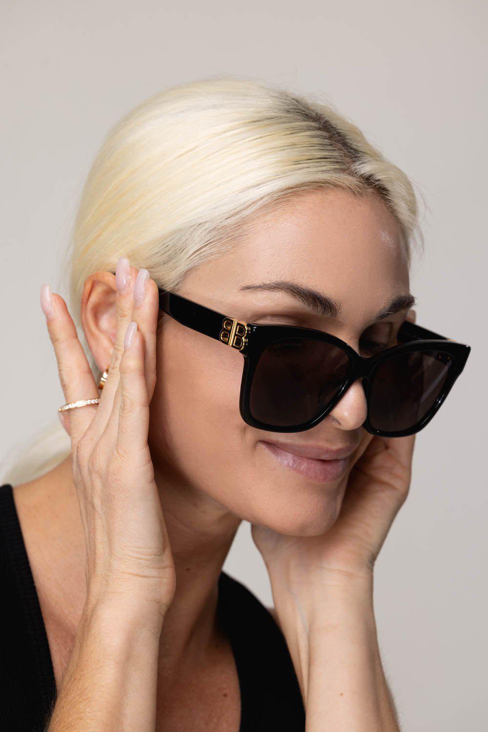 BALENCIAGA-Everyday Sunglasses - Black-BLK/BLK