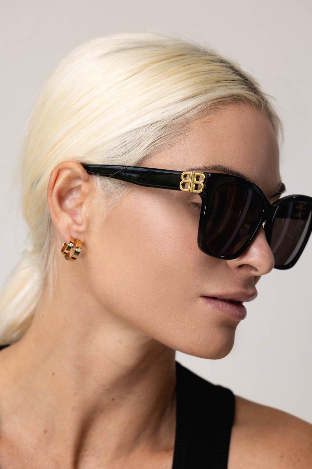 BALENCIAGA-Everyday Sunglasses - Black-BLK/BLK
