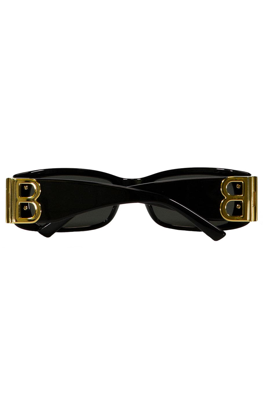 BALENCIAGA-Logo Sunglass-BLK/GLD