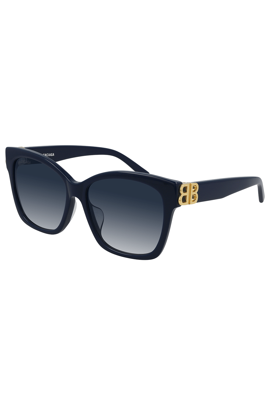 BALENCIAGA-Cateye Sunglasses - Blue Gold-BLU/GLD
