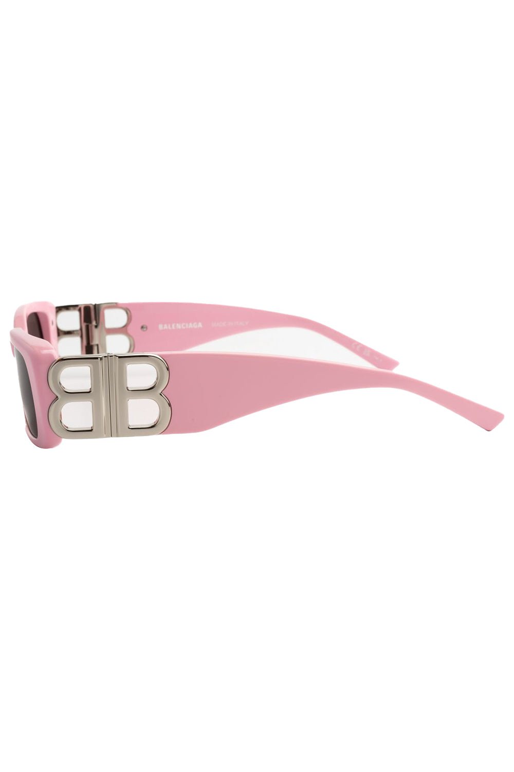 BALENCIAGA-Dynasty Rectangular Sunglasses-PINK/GRY