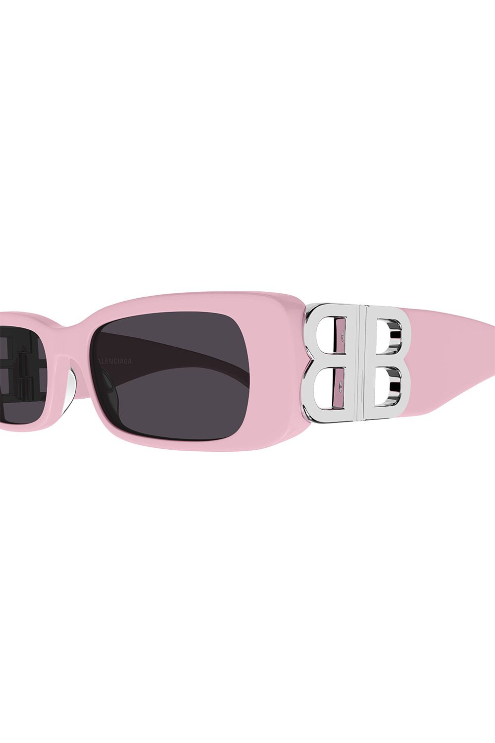 BALENCIAGA-Dynasty Rectangular Sunglasses-PINK/GRY