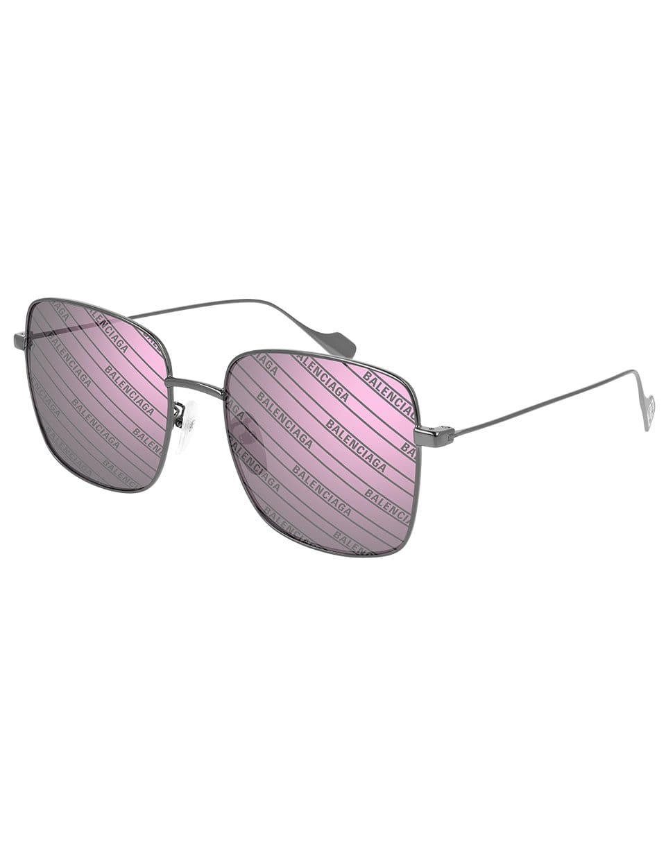 BALENCIAGA-Logo Metal Sunglasses-RUTHENIU