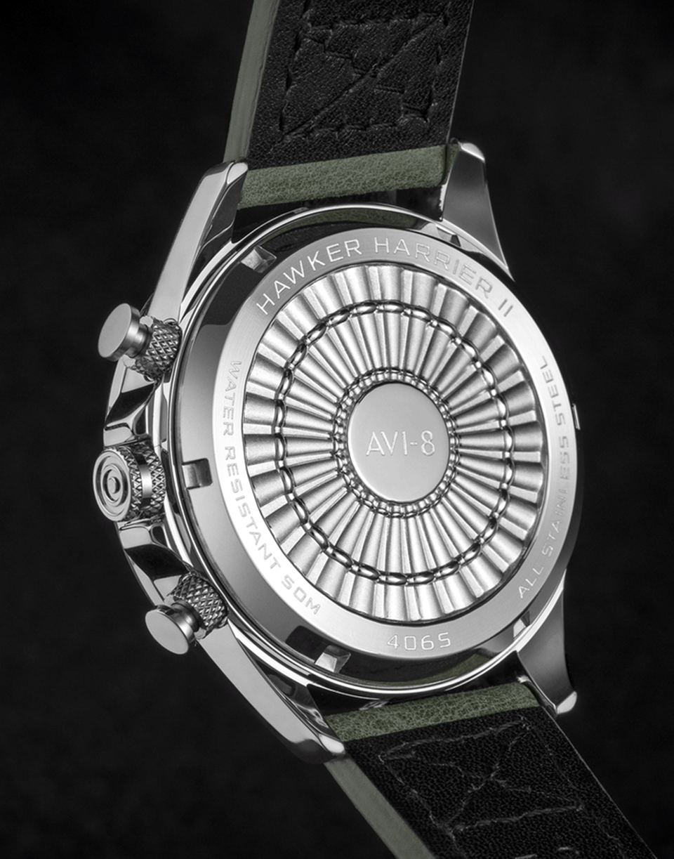 BALLAST 1903-Green and Silver Hawker Harrier II Watch-GRN/SLVR