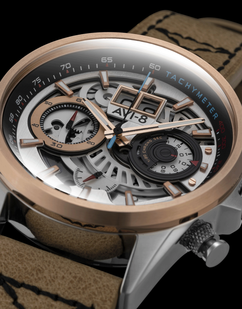 BALLAST 1903-Hawker Harrier II Watch-RG/TAN