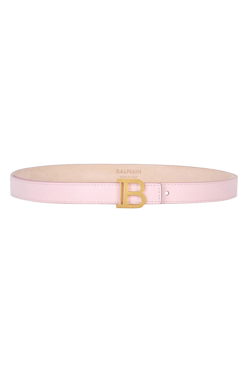 BALMAIN-Thin B Belt - Rose-