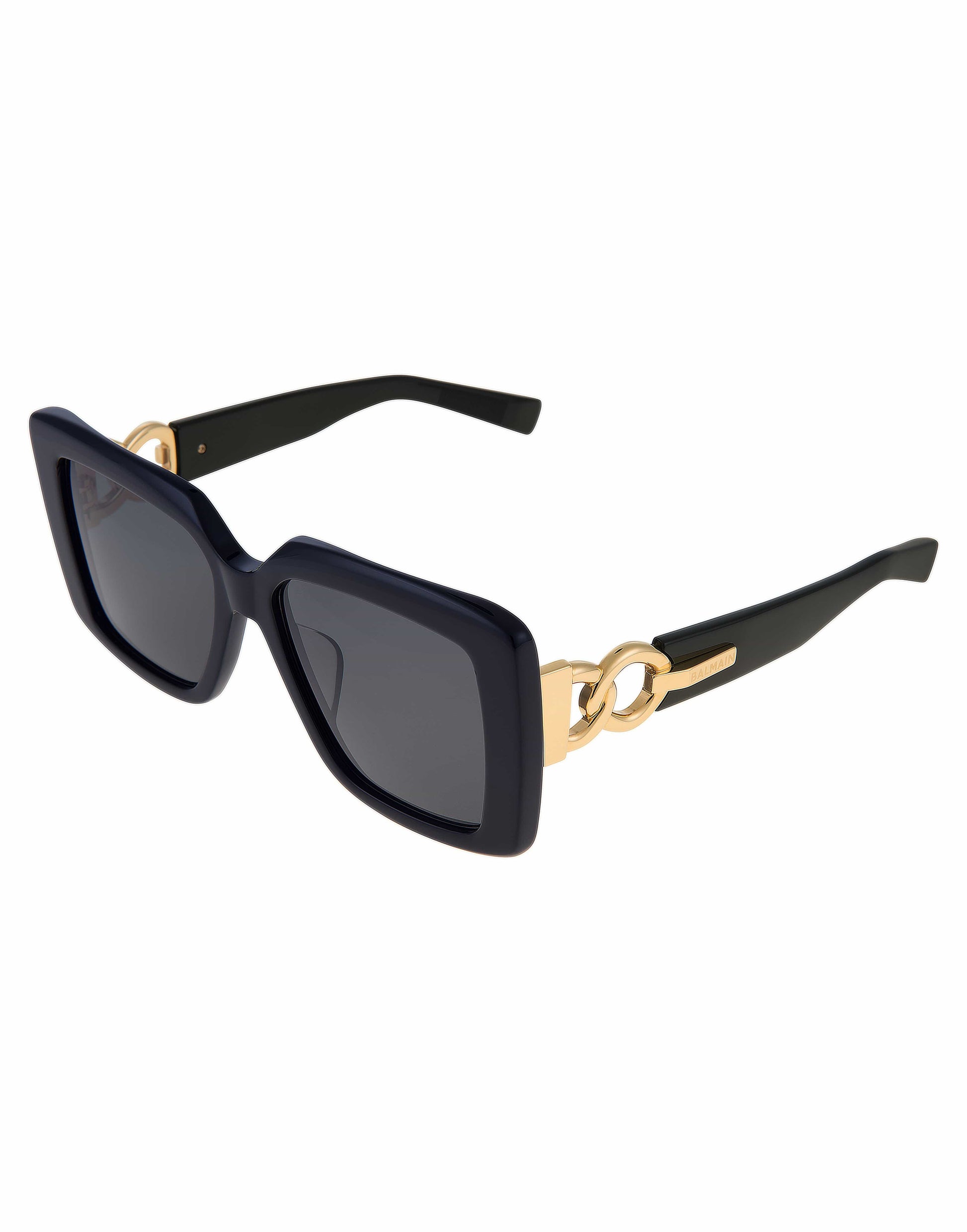 BALMAIN-La Royale Black Sunglasses-BLK/GLD