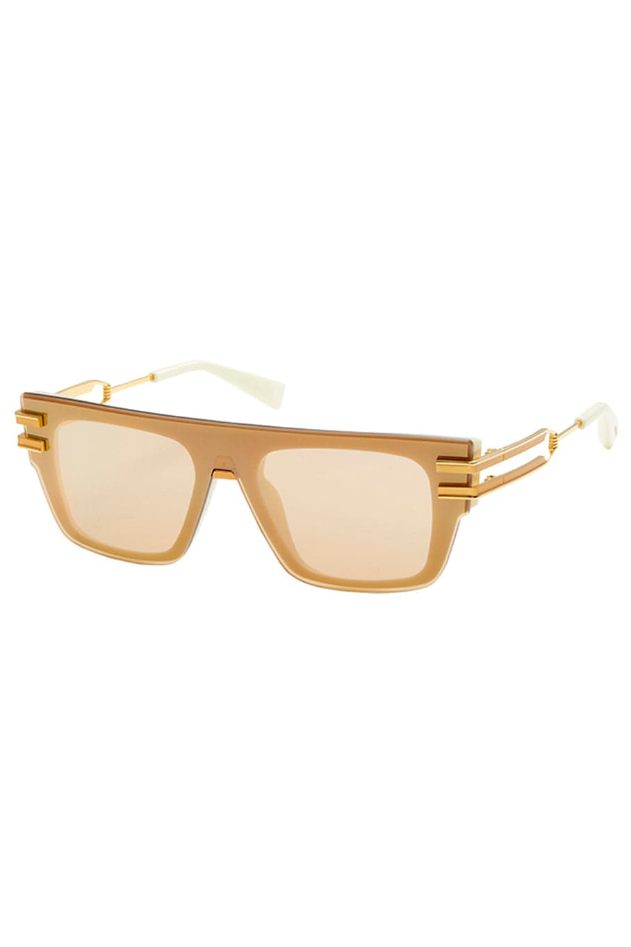BALMAIN-Soldat Sunglasses - Bone Gold-BNE/GLD