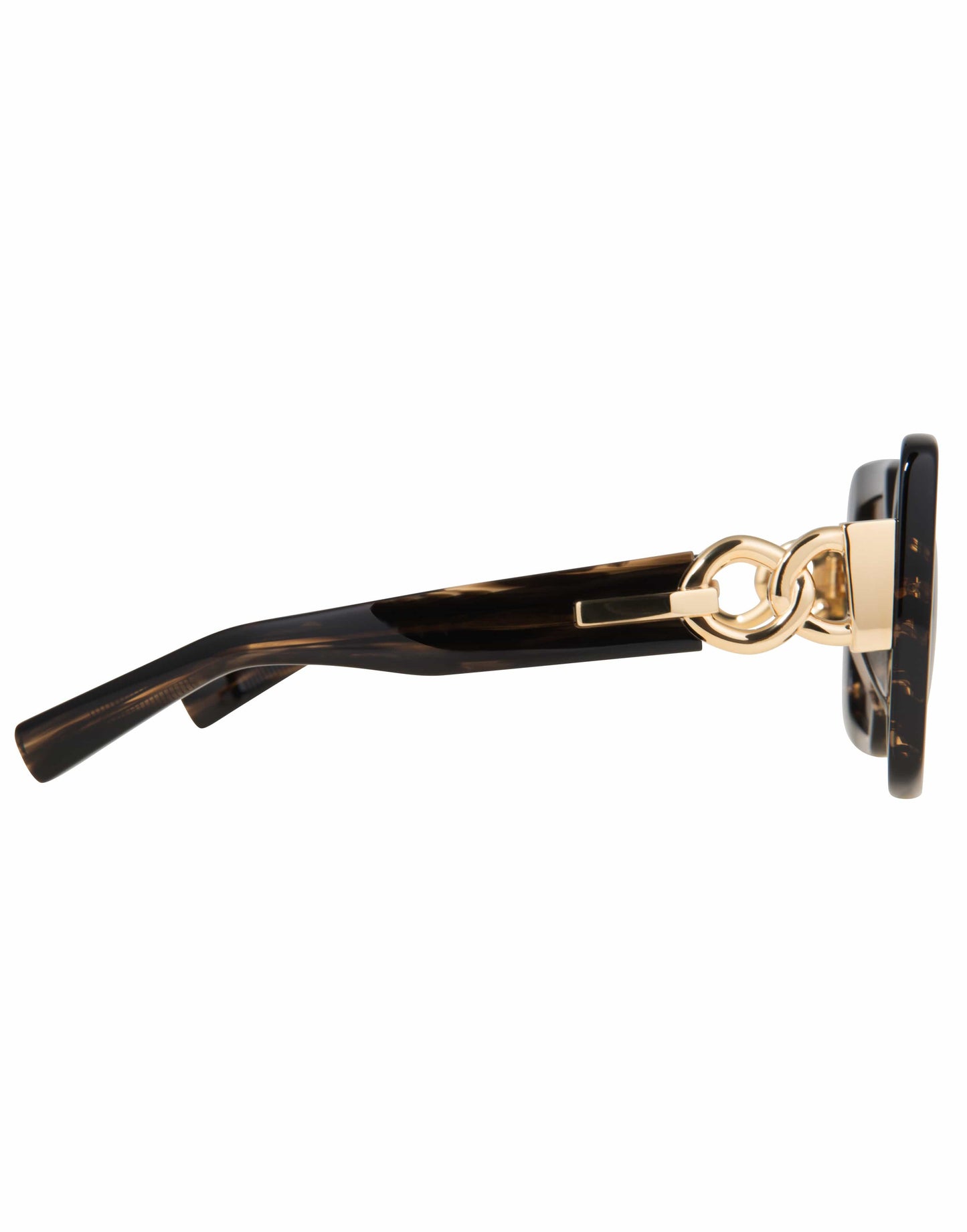 BALMAIN-La Royale Dark Brown Sunglasses-BRN/GOLD