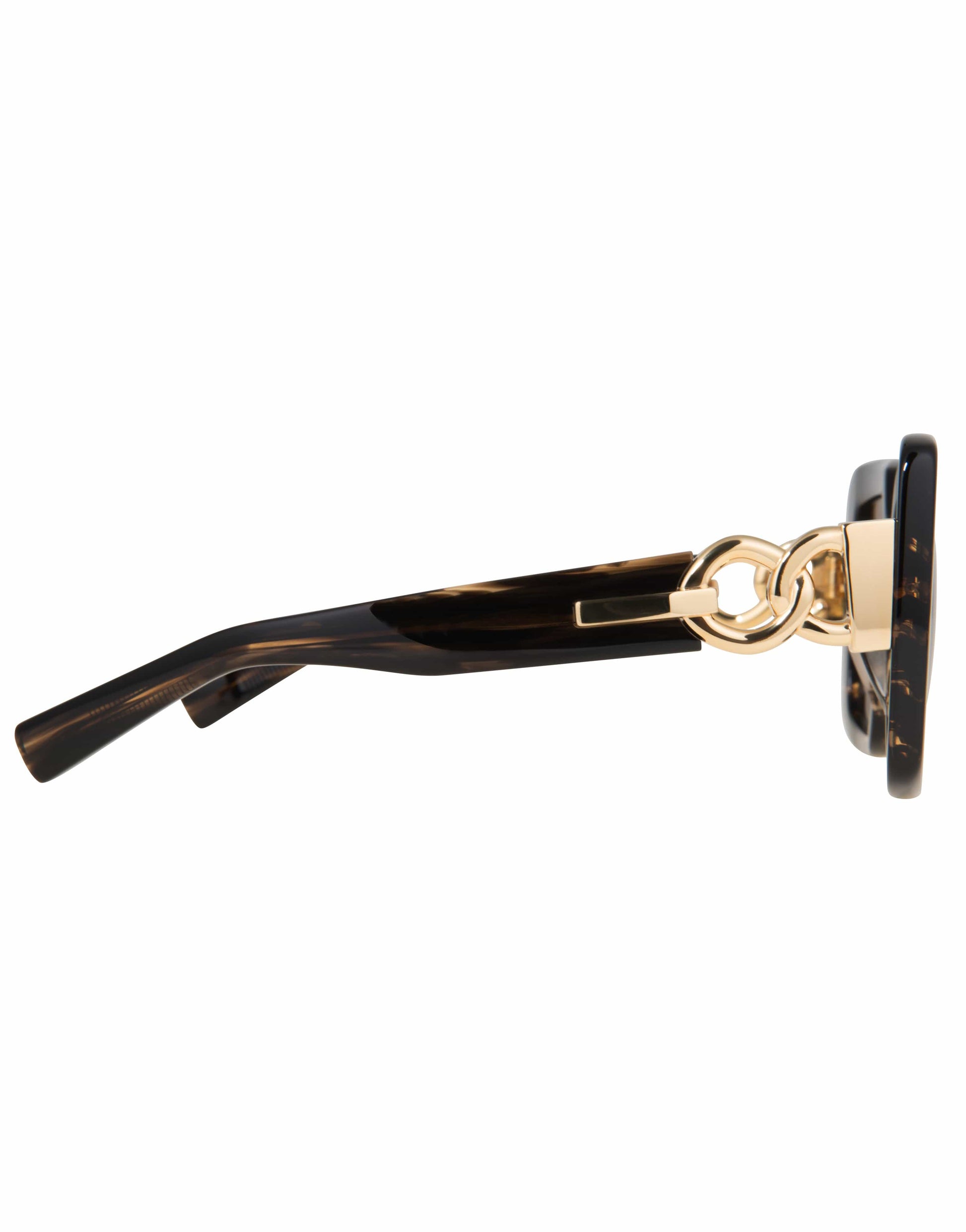 BALMAIN-La Royale Dark Brown Sunglasses-BRN/GOLD