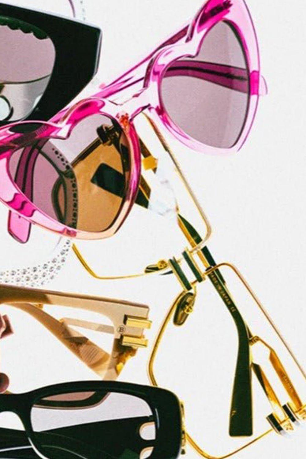 BALMAIN-Gendarme Gold and Amber Unisex Sunglasses-GLD/BLK