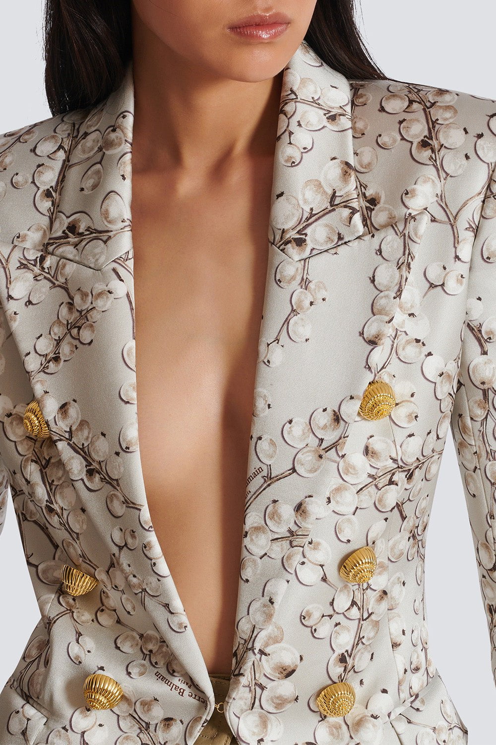 BALMAIN-Six Button Printed Jacket-