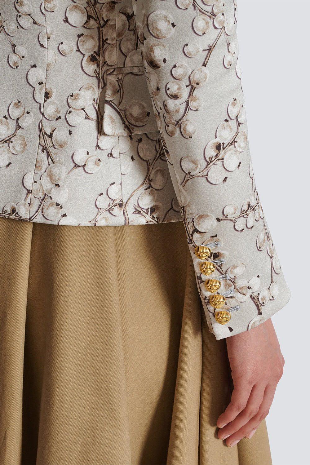 BALMAIN-Six Button Printed Jacket-