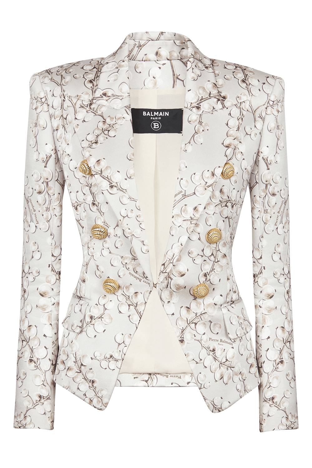 BALMAIN-Six Button Printed Jacket-