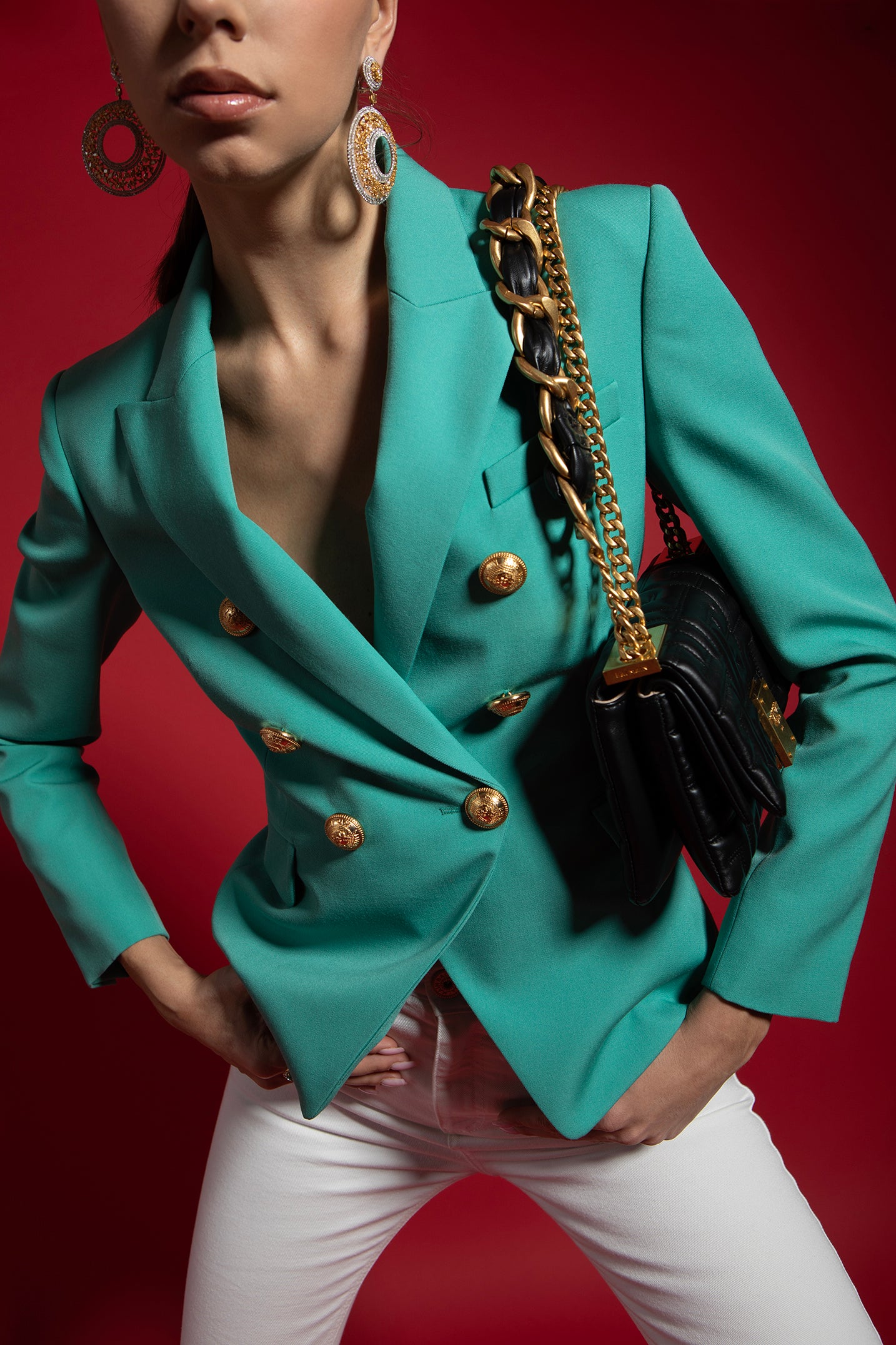 BALMAIN-Six Button Jacket-