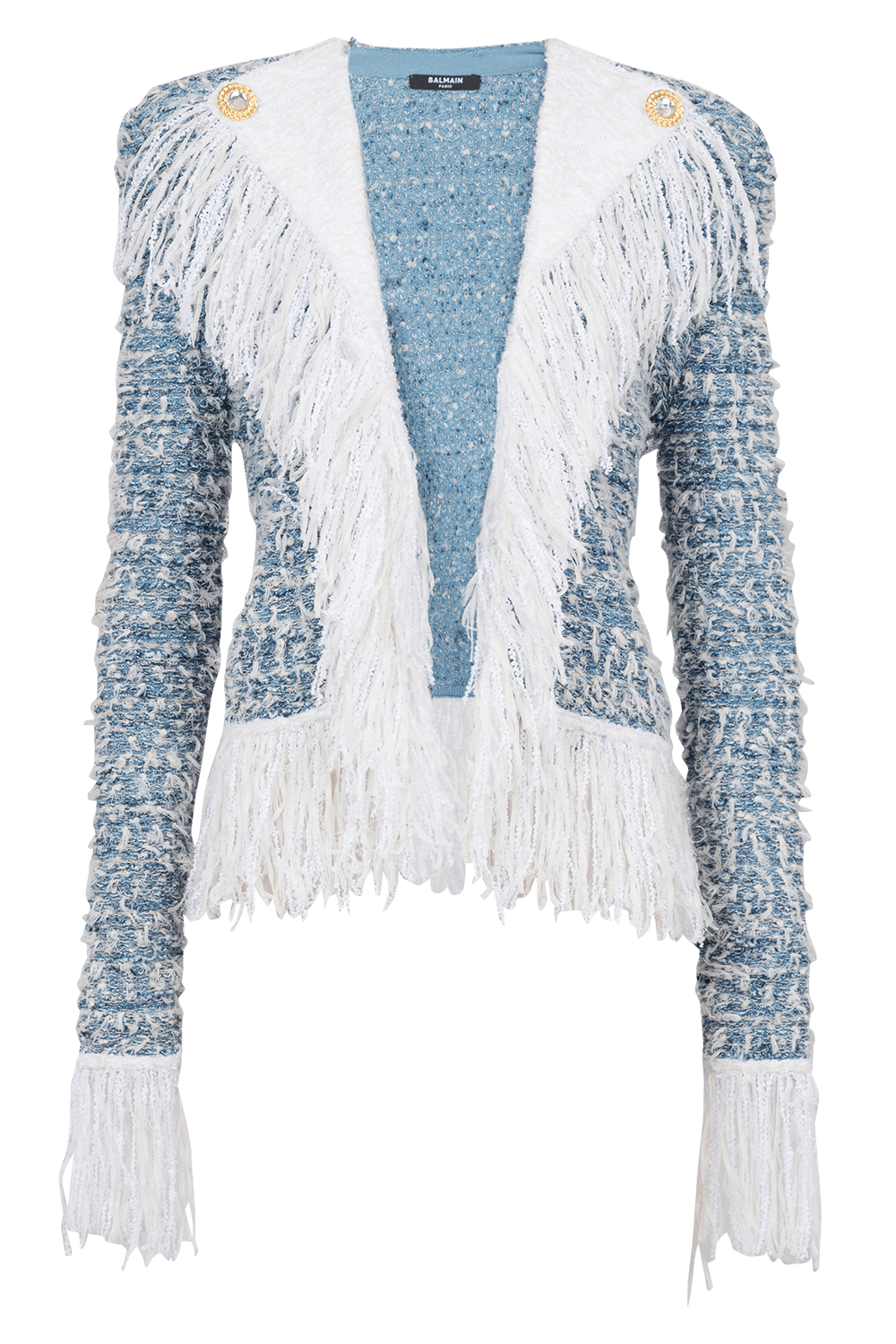 BALMAIN-Fringe Jacket-
