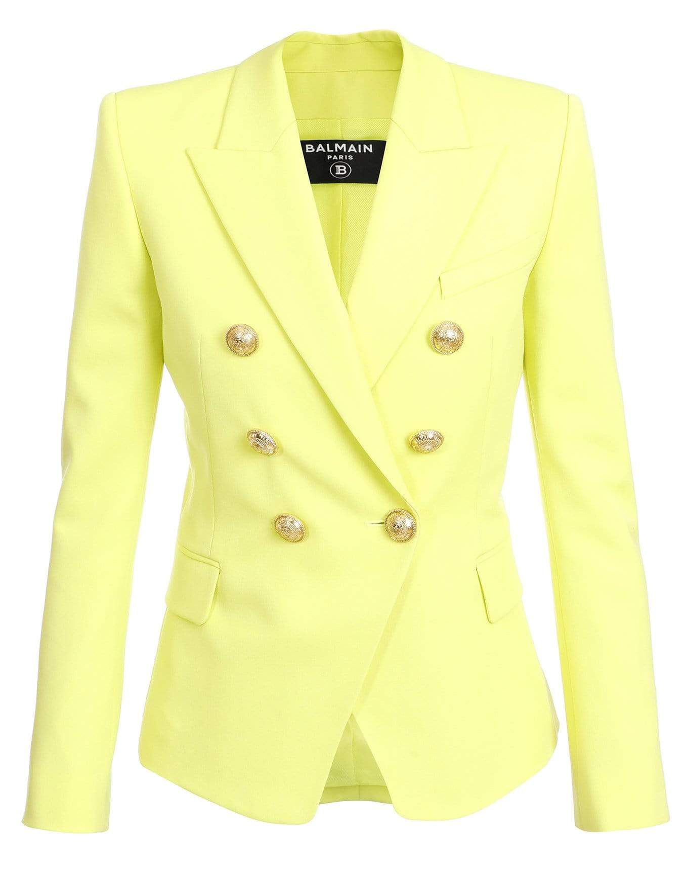 BALMAIN-Anis Double Breasted Wool Blazer-