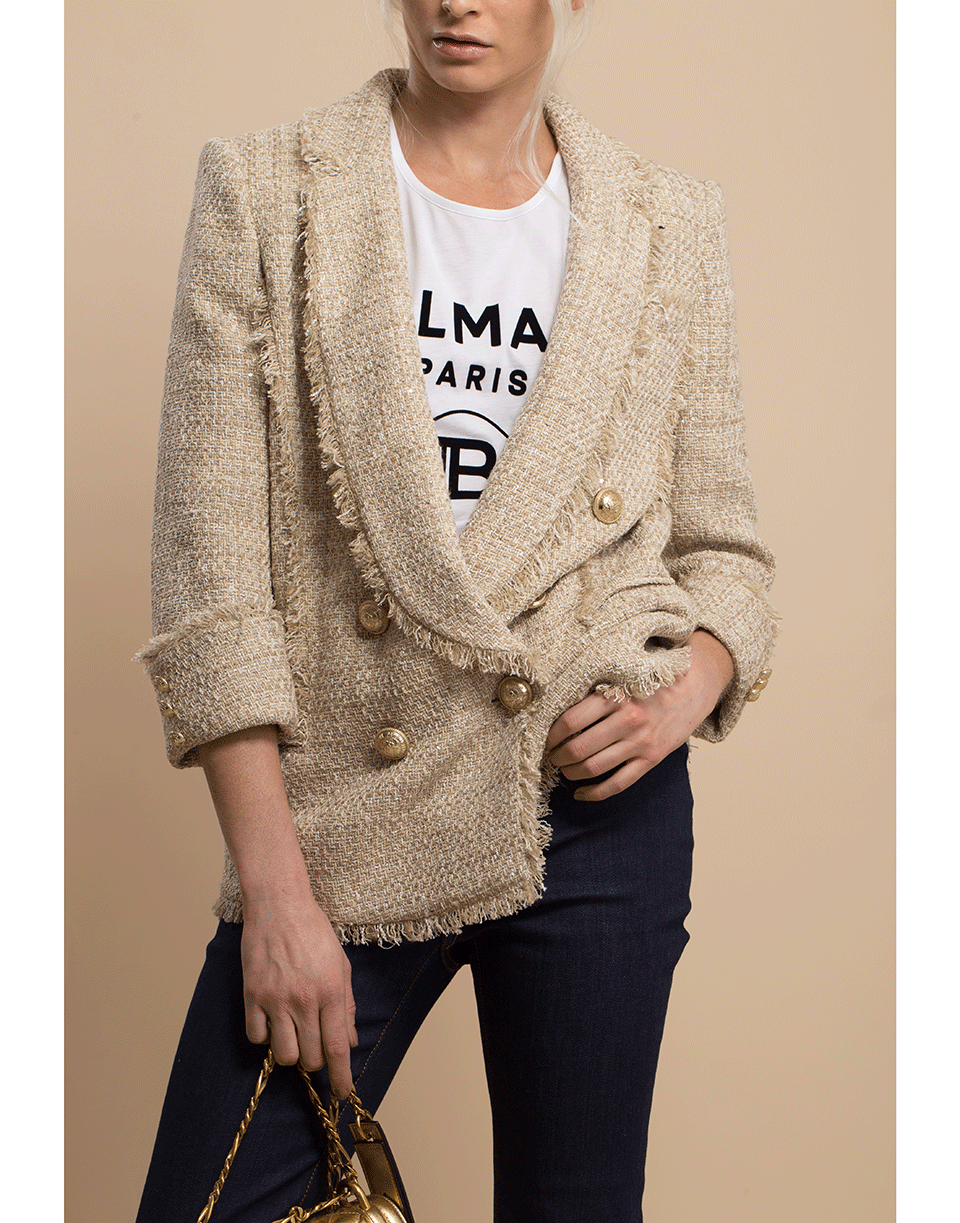 BALMAIN-Tweed Pyjama Jacket-