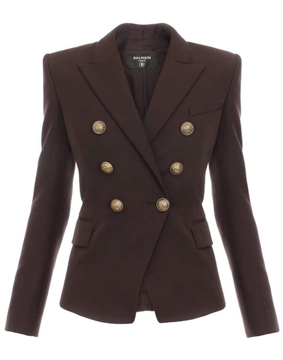BALMAIN-Six Button Grain De Poudre Jacket-