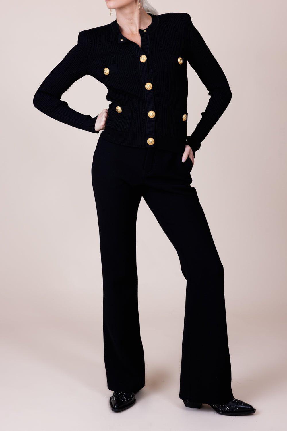 BALMAIN-Bootcut Trousers-