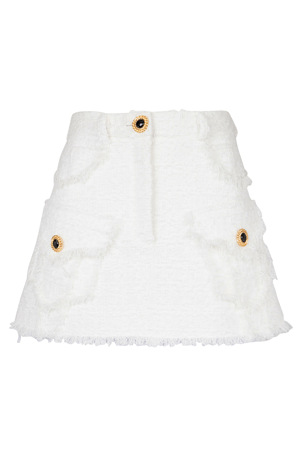 BALMAIN-Trapeze Mini Skirt-