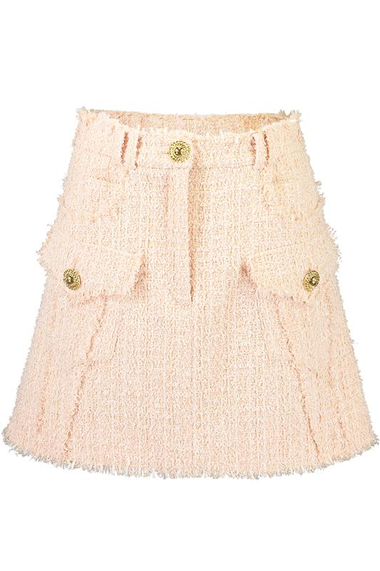 BALMAIN-Trapeze Mini Skirt-