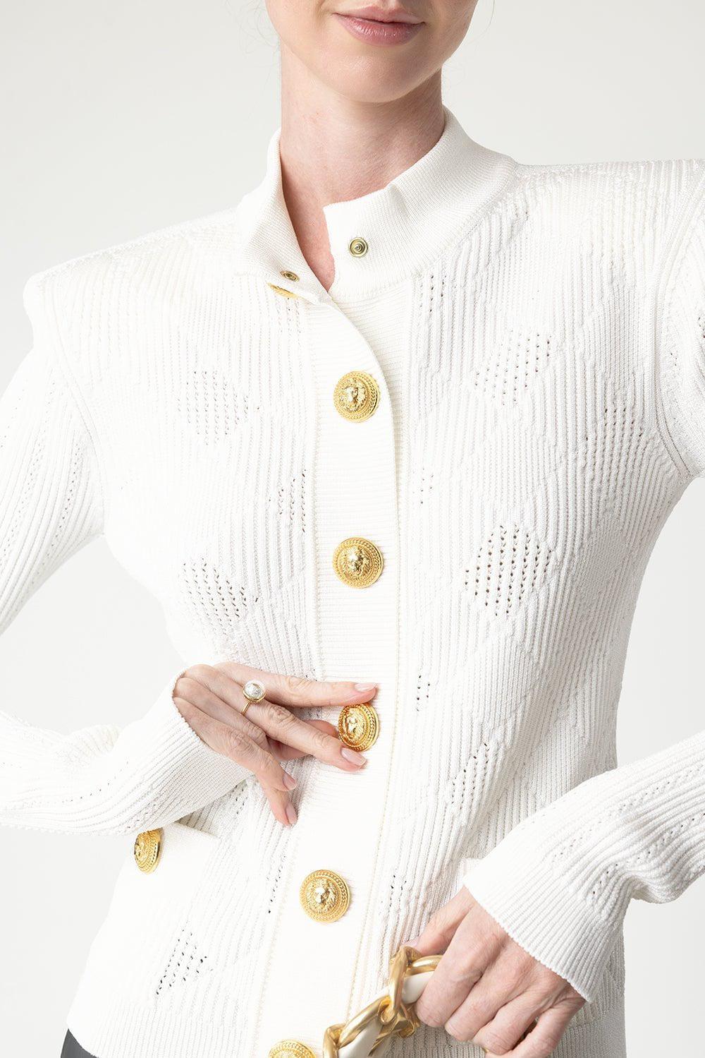 BALMAIN-Two Pocket Buttoned Cardigan-