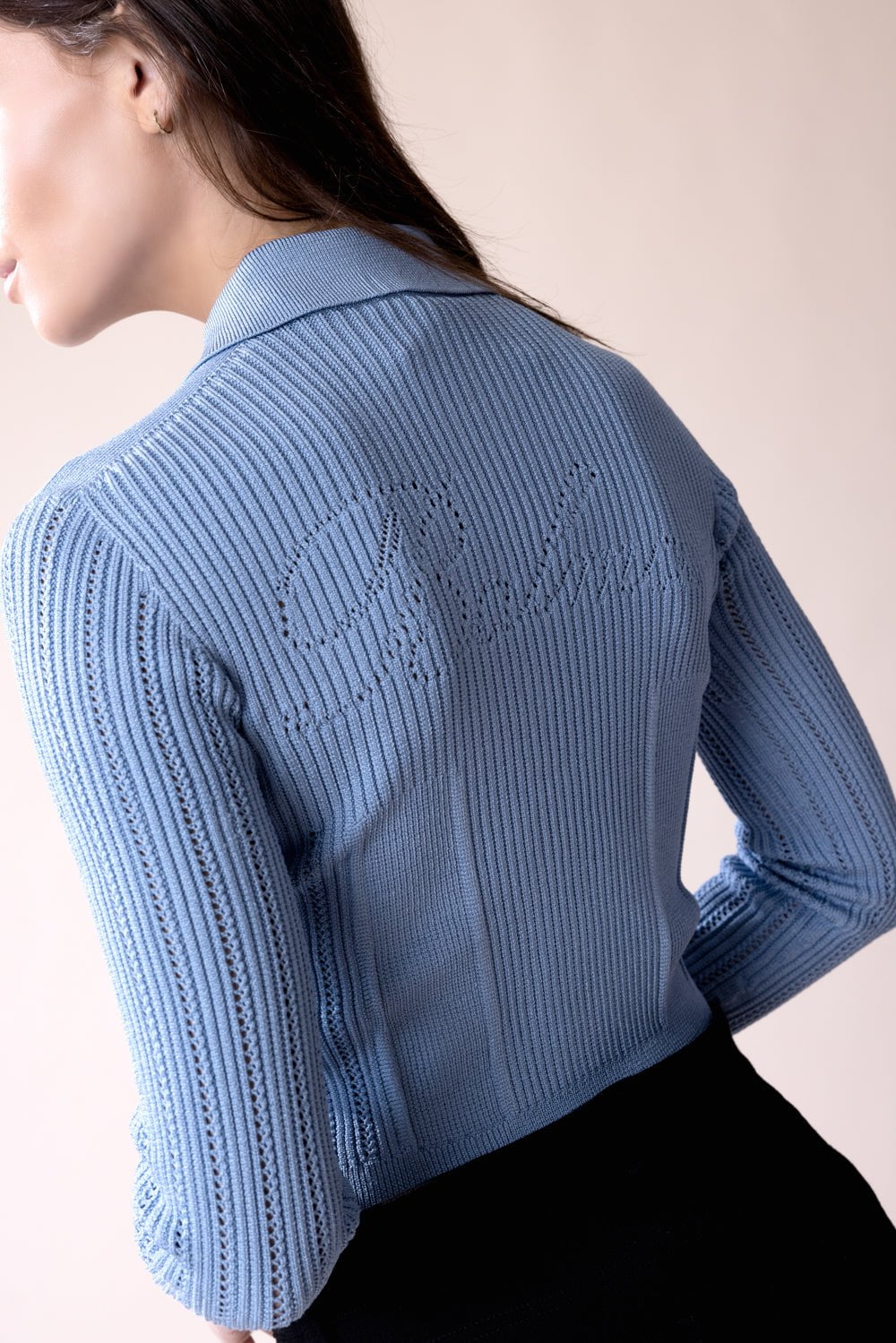 BALMAIN-Buttoned Cardigan - Bleu-