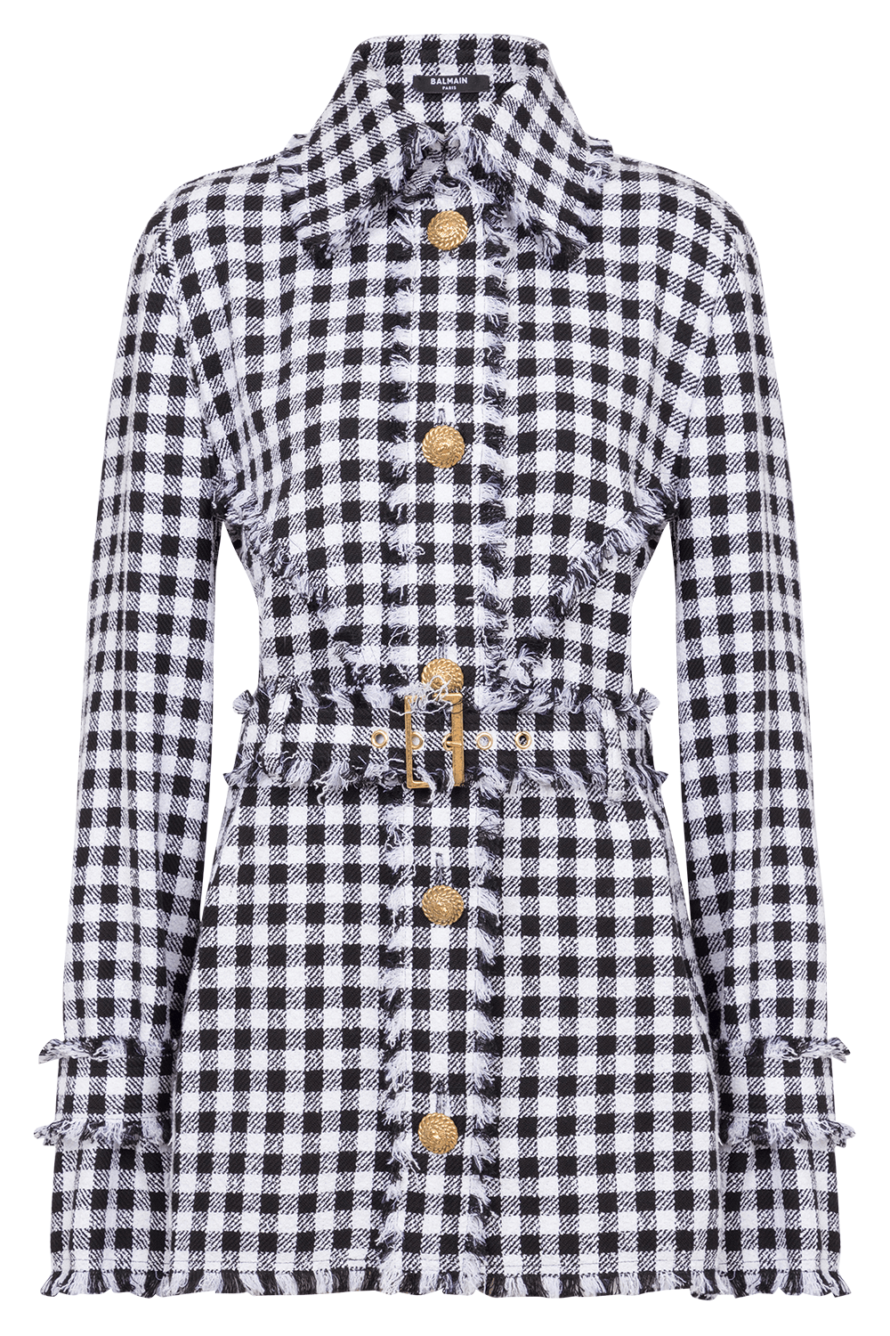 BALMAIN-Vichy Overshirt-
