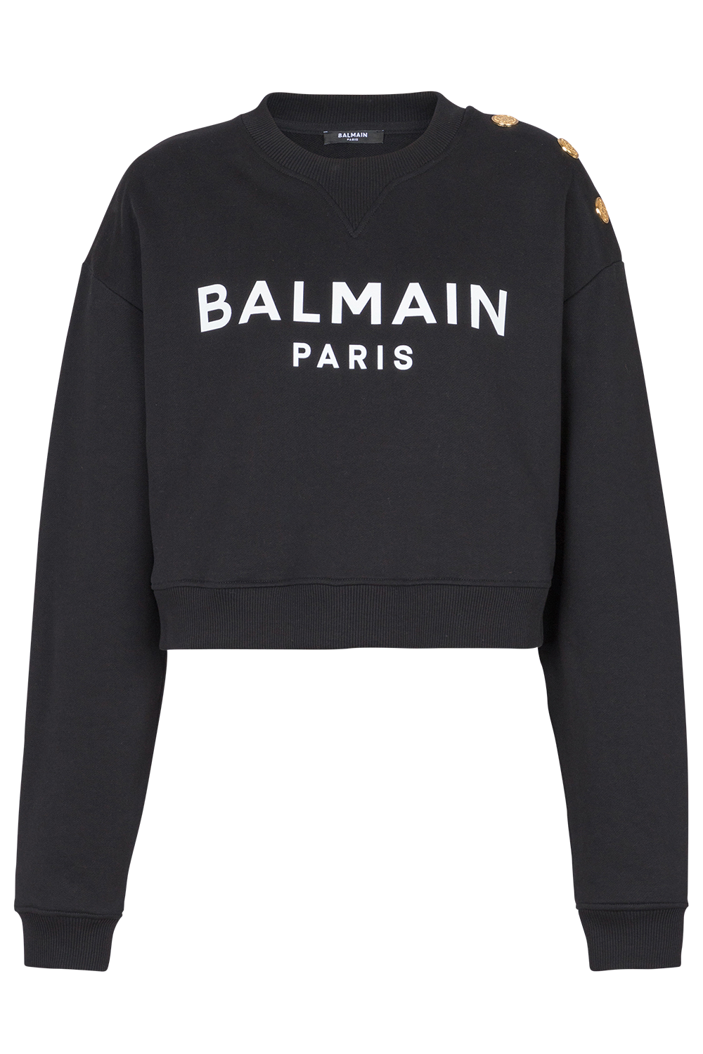 Three Button Printed Pullover-NOIRBLNC-XS-CLOTHINGTOPKNITS-BALMAIN