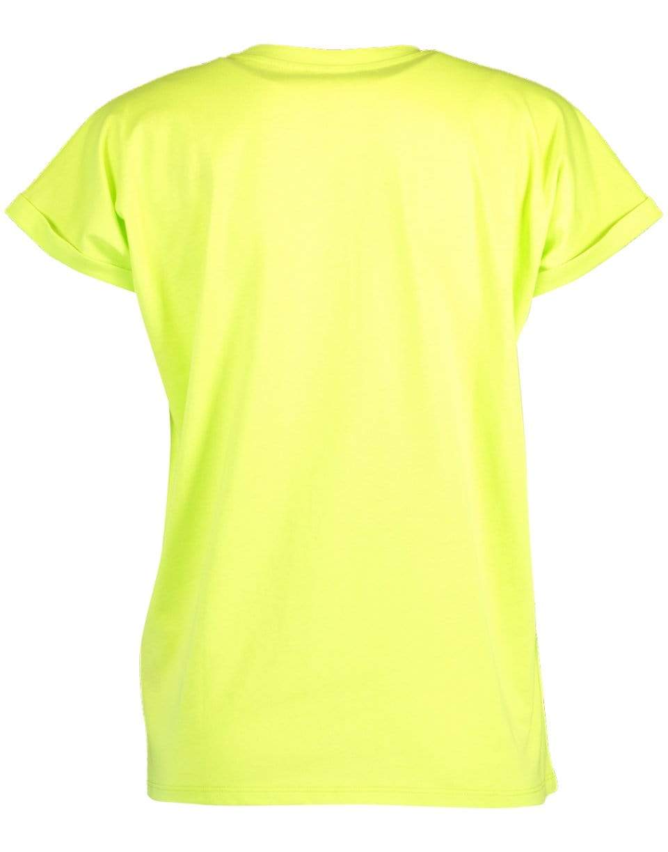 BALMAIN-Neon Balmain Logo T-Shirt-